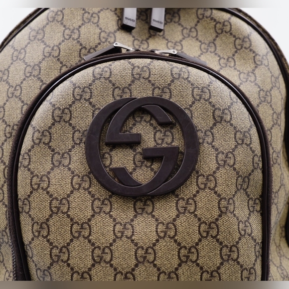 ❌️❌️SOLD ❌️❌️AV40❤️ GUCCI GG Plus Monogram Interlocking G Backpack - Picture 2 of 14